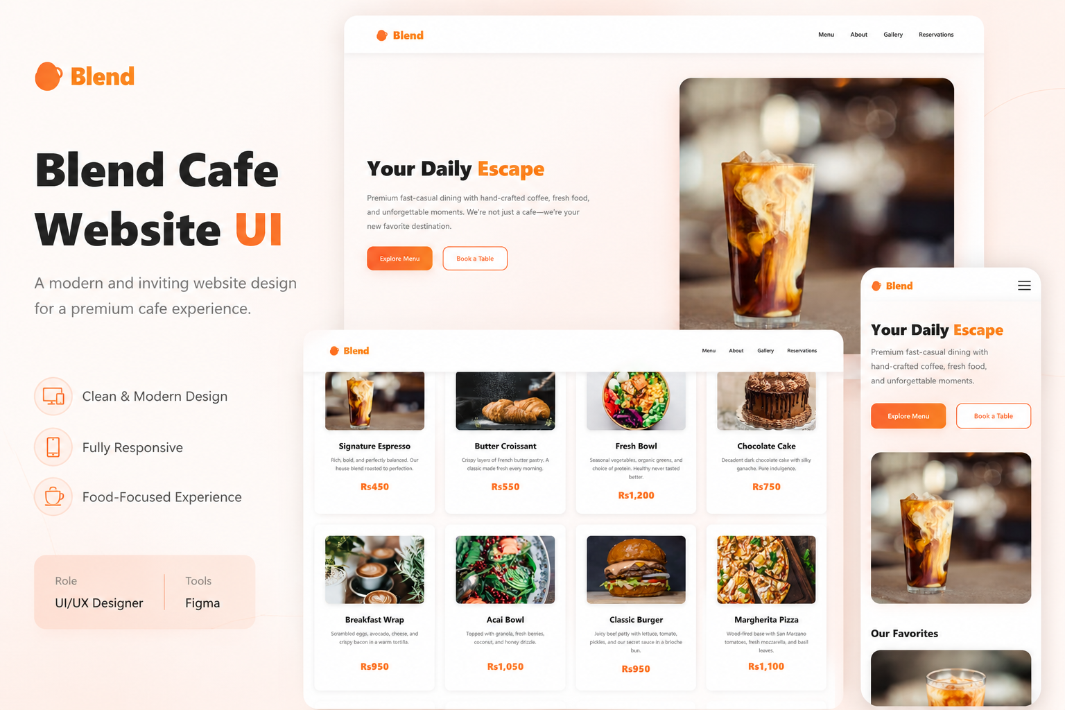 Blend Cafe UI